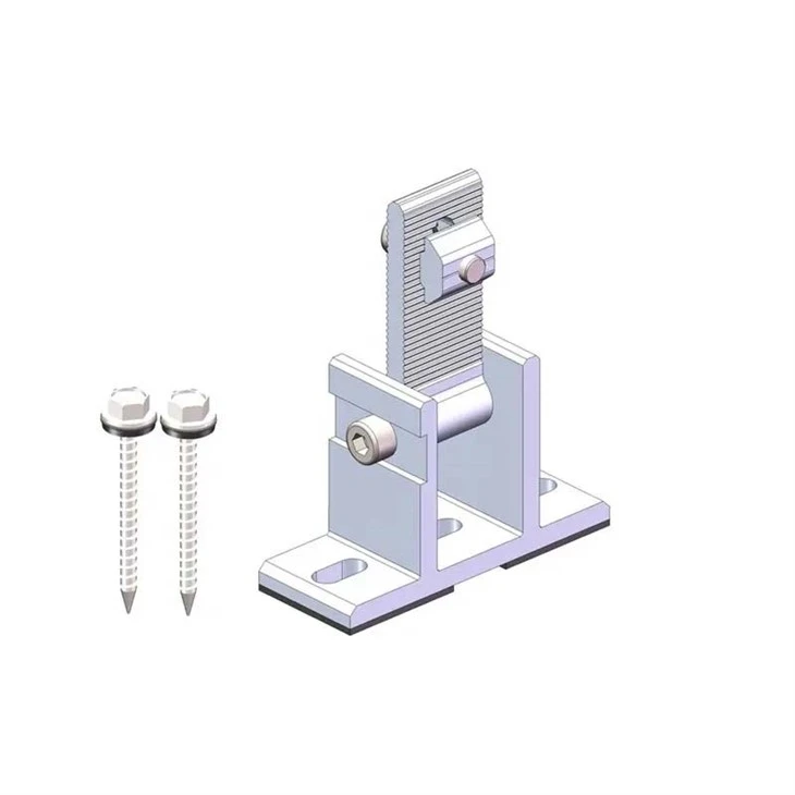 Solar panel brackets for metal roof detail Solar panel brackets for metal roof detail